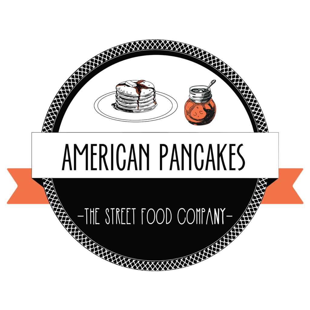 American pancakes foodbike logo