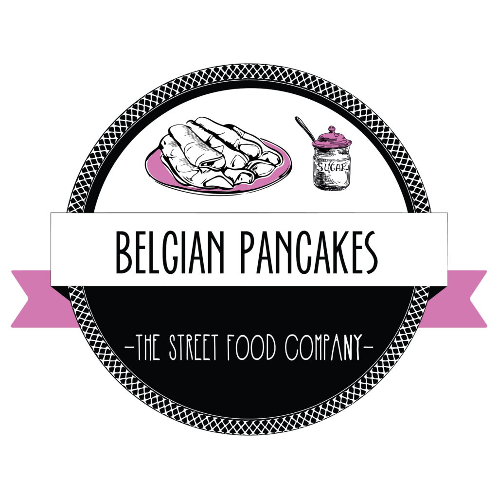 Belgian pancakes foodbike logo