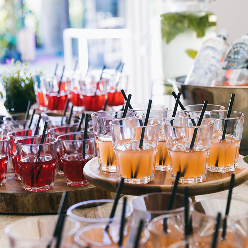 Homemade lemonades, mocktails en cocktails The Street Food Company